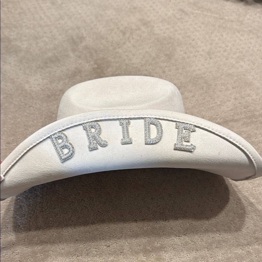 White Bride Cowboy Hat